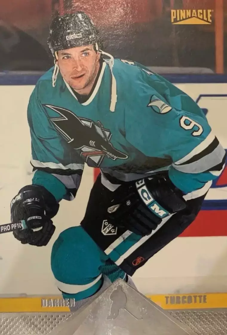 Карточка Darren Turcotte - Даррен Тэркотт San Jose Sharks/Сан-Хосе Шаркс НХЛ/NHL