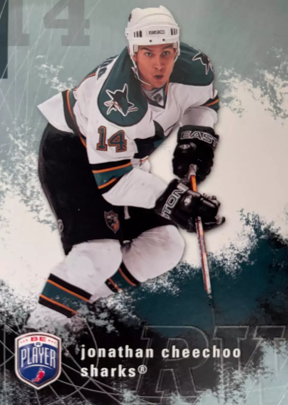 Хоккей. Карточка Джонатан Чичу San Jose Sharks/Сан-хосе/Динамо Минск НХЛ/NHL/КХЛ