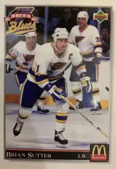 Хоккей. Карточка Brian Sutter - Брайан Саттер St. Louis Blues/Сент-Луис НХЛ/NHL