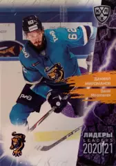 Хоккей. Карточка Даниил Мироманов Сочи КХЛ Лидеры сезона 2021 SeReal