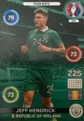 Футбол. Карточка Джефф Хендрик Ирландия, Бернли, Ньюкасл Euro/Евро 2016 Panini