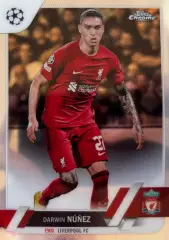 Футбол. Карточка Дарвин Нуньес Ливерпуль, Бенфика Лига Чемпионов 2022-23 TOPPS