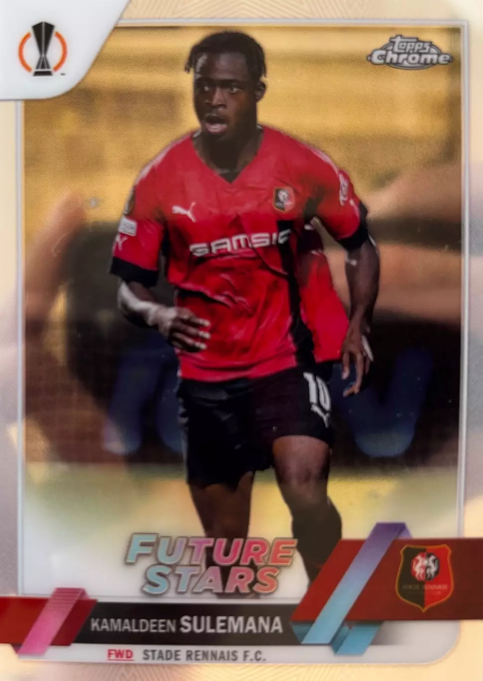 Футбол. Карточка Камалдин Сулемана Ренн, Саутгемптон Лига Европы 2022-23 TOPPS