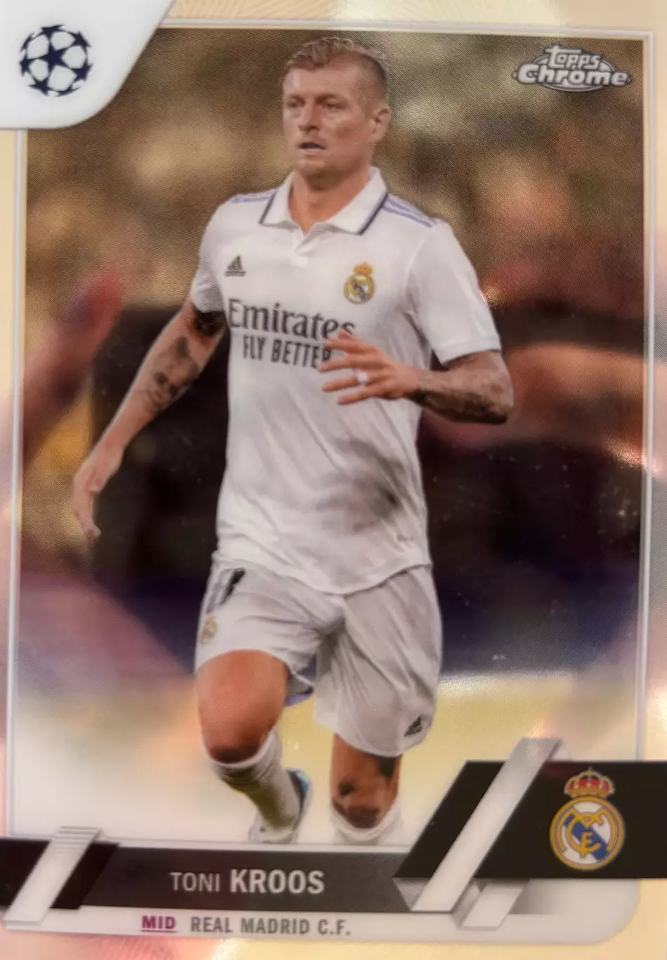 Футбол. Карточка Тони Кроос Реал Мадрид, Бавария Лига Чемпионов 2022-23 TOPPS