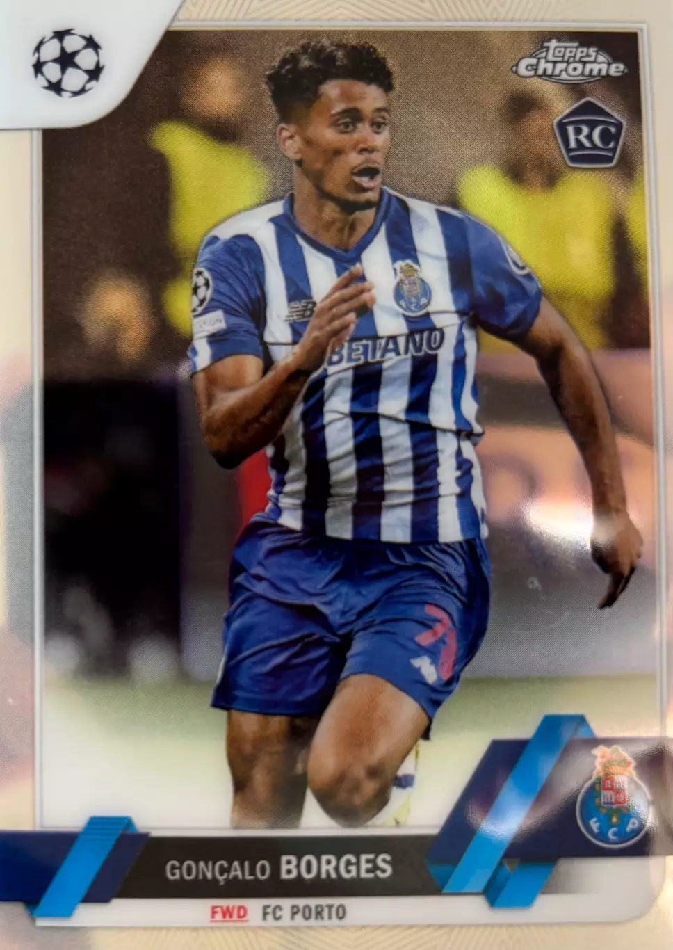 Футбол Карточка Goncalo Borges/Гонсалу Боржеш Порту Лига Чемпионов 2022-23 TOPPS