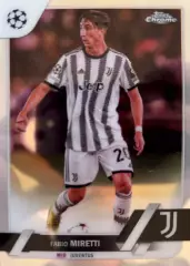 Футбол Карточка Fabio Miretti/Фабио Миретти Ювентус Лига Чемпионов 2022-23 TOPPS