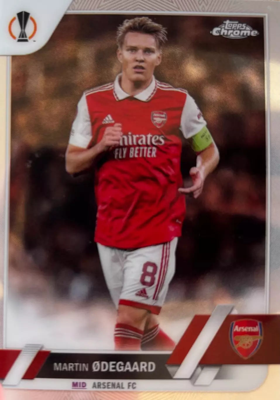 Футбол. Карточка Мартин Эдегор Арсенал, Реал Мадрид Лига Европы 2022-23 TOPPS
