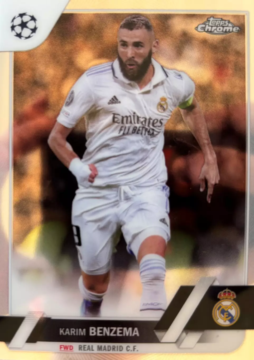 Футбол. Карточка Karim Benzema/Карим Бензема Реал Мадрид Лига Чемпионов 2022-23