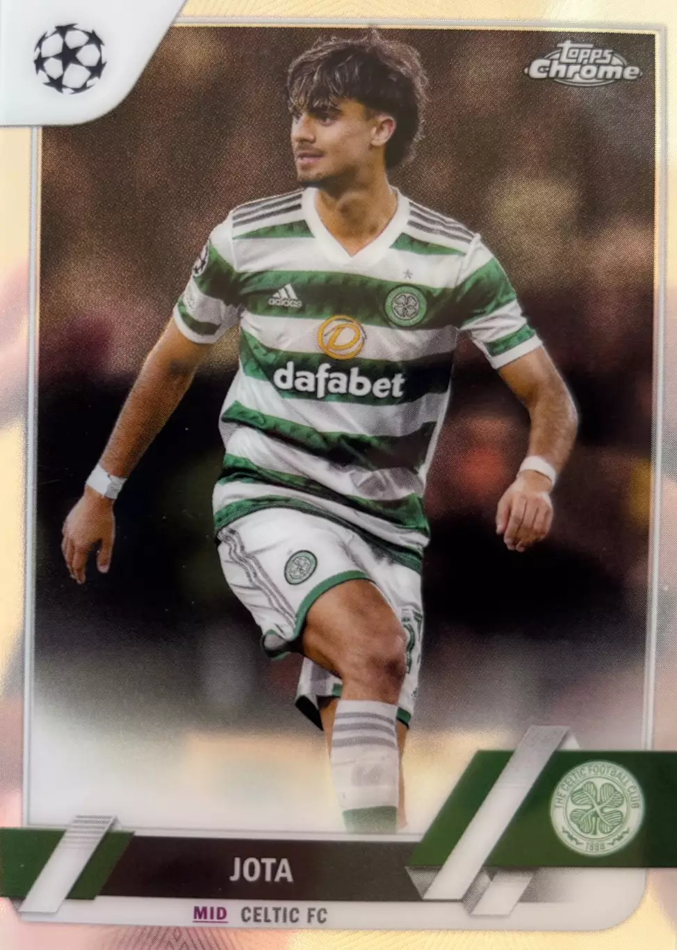 Футбол. Карточка Jota/Жота Невеш Селтик, Бенфика Лига Чемпионов 2022-23 TOPPS