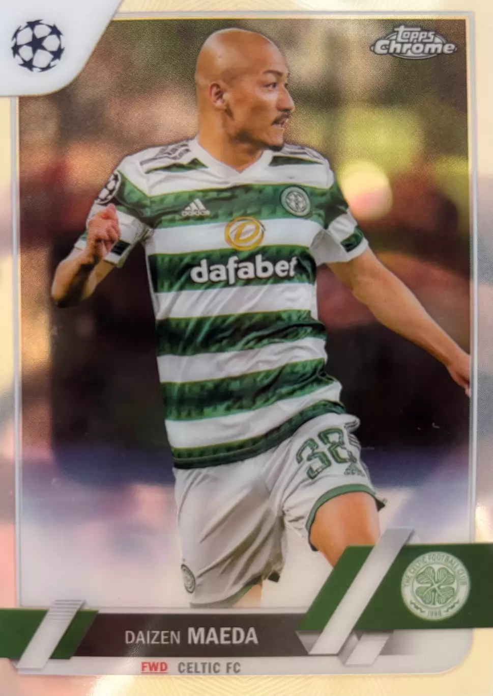 Футбол. Карточка Daizen Maeda/Дайдзэн Маэда Селтик Лига Чемпионов 2022/23 TOPPS