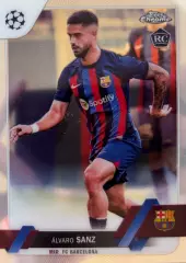 Футбол. Карточка Alvaro Sanz/Альваро Санс Барселона Лига Чемпионов 2022-23 TOPPS