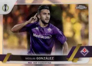 Футбол. Карточка Николас Гонсалес Фиорентина Лига Конференций 2022-23 TOPPS