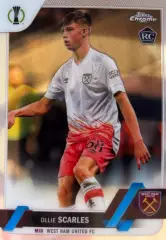 Футбол. Карточка Оливер Скарлз Вест Хэм Юнайтед Лига Конференций 2022/23 TOPPS
