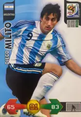Футбол. Карточка Diego Milito/Диего Милито Аргентина, Интер Чемпионат Мира 2010