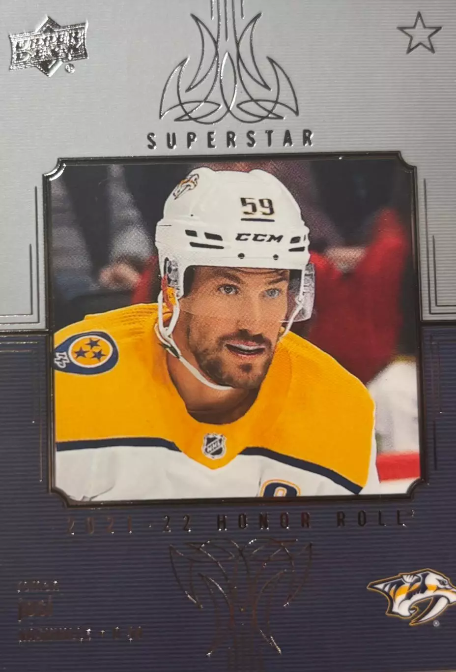 Хоккей. Карточка Roman Josi/Роман Йоси Nashville Predators/Нэшвилл НХЛ NHL