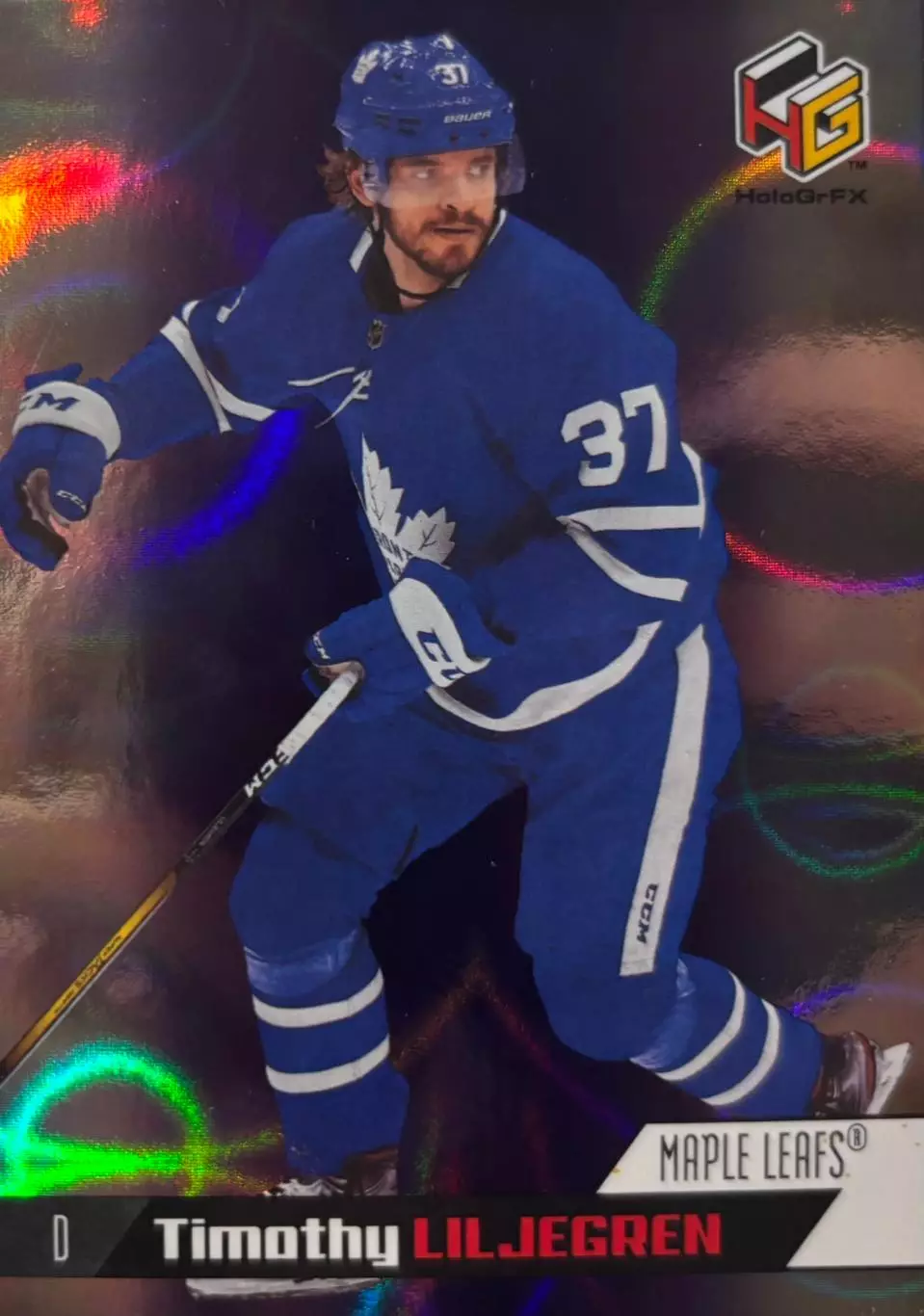 Карточка Timothy Liljegren-Тимоти Лильегрен Toronto Maple Leafs-Торонто НХЛ/NHL