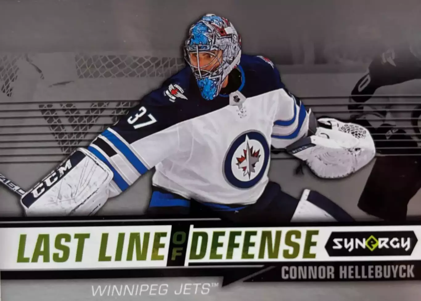 Карточка Connor Hellebuyck/Коннор Хеллебак Winnipeg Jets/Виннипег Джетс НХЛ-NHL