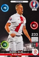 Футбол. Карточка Kamil Glik / Камиль Глик Польша Euro/Евро 2016 Panini/Панини
