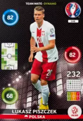 Футбол. Карточка Лукаш Пищек Польша, Боруссия Дортмунд Euro/Евро 2016 Panini