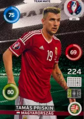 Футбол Карточка Тамаш Пришкин Венгрия, Алания, Ференцварош Euro/Евро 2016 Panini