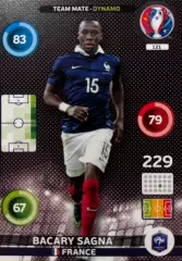 Футбол. Карточка Bacary Sagna/Бакари Санья Франция/Арсенал Euro/Евро 2016 Panini