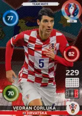 Футбол. Карточка Ведран Чорлука Хорватия, Локомотив Москва Euro/Евро 2016 Panini