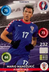 Карточка Марио Манджукич Хорватия, Ювентус, Бавария, Милан Euro/Евро 2016 Panini