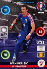 Футбол. Карточка Иван Перишич Хорватия, Бавария, Интер Euro/Евро 2016 Panini