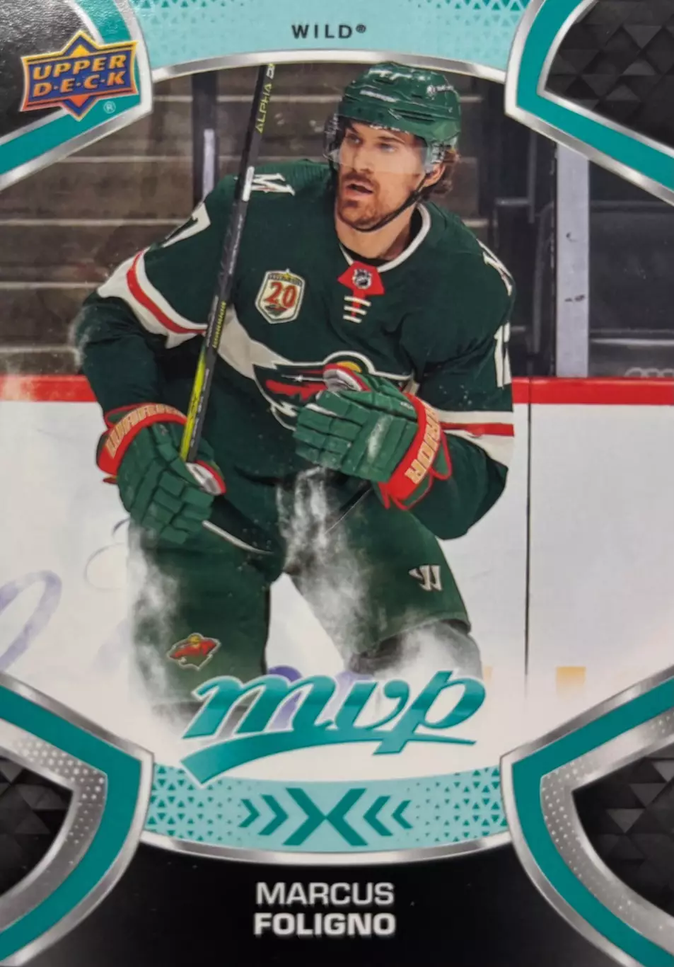 Хоккей. Карточка Marcus Foligno-Маркус Фолиньо Minnesota Wild-Миннесота НХЛ NHL