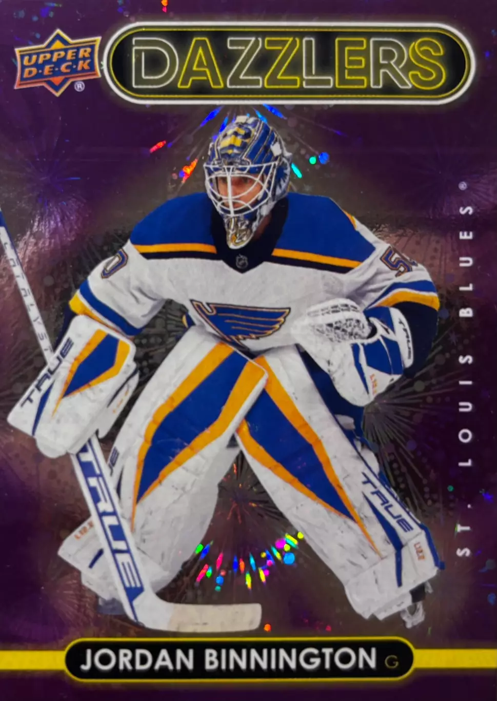 Карточка Jordan Binnington-Джордан Биннингтон St. Louis Blues/Сент-Луис НХЛ-NHL