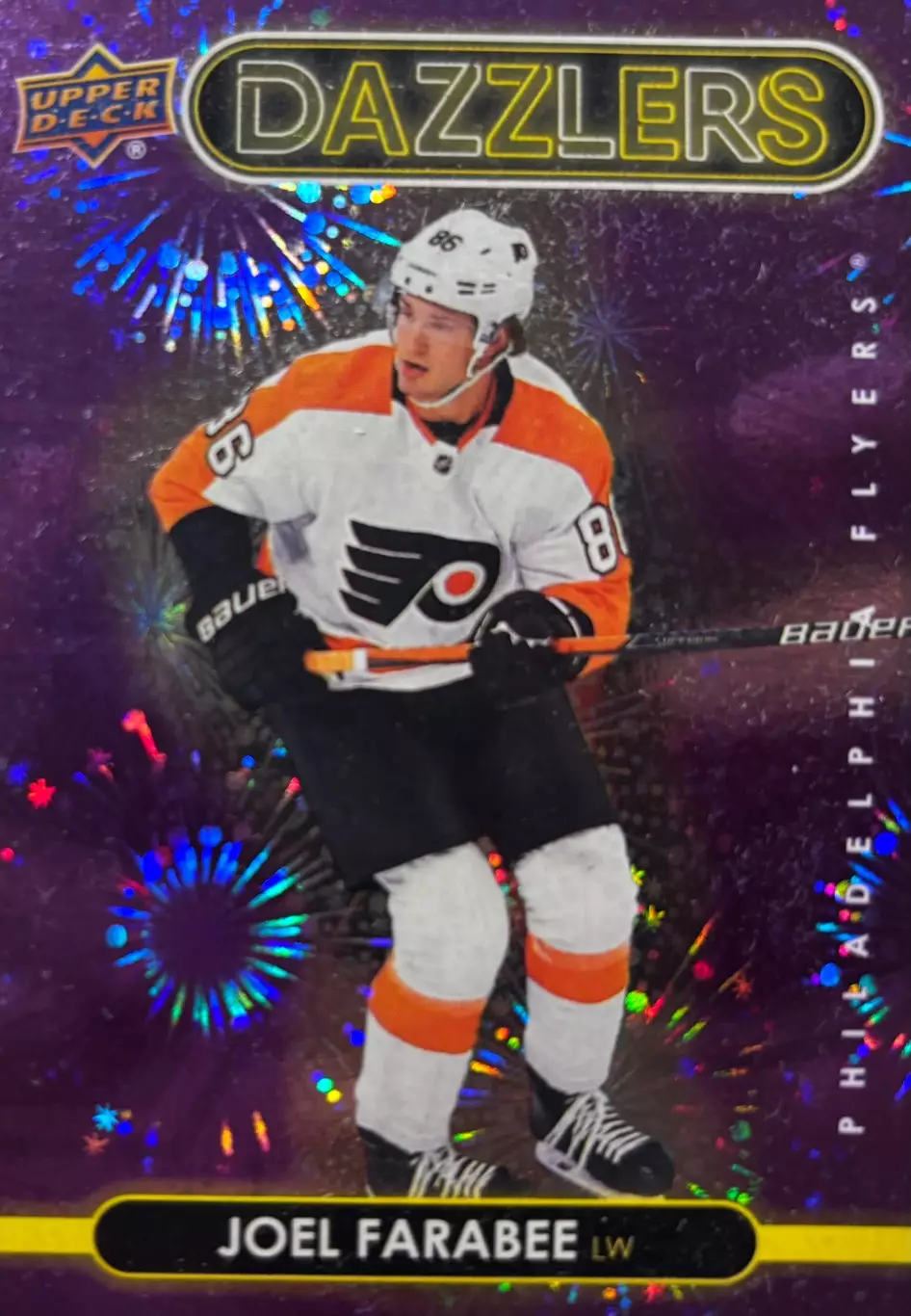 Карточка Joel Farabee - Джоэл Фараби Philadelphia Flyers - Филадельфия НХЛ-NHL