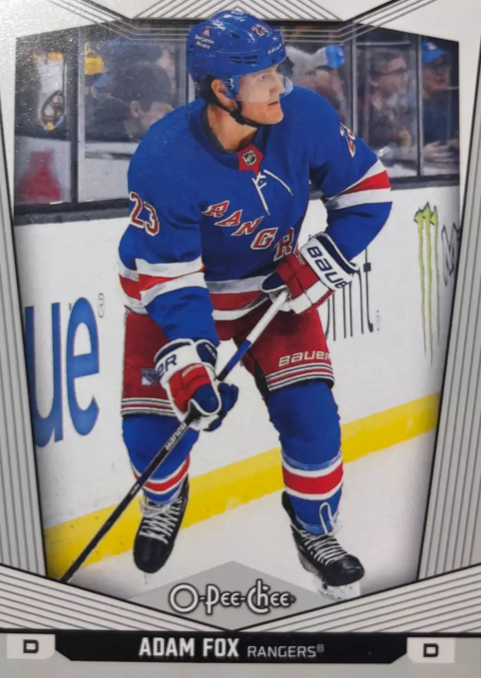 Хоккей. Карточка Adam Fox/Адам Фокс New York Rangers/Нью-Йорк Рейнджерс НХЛ-NHL