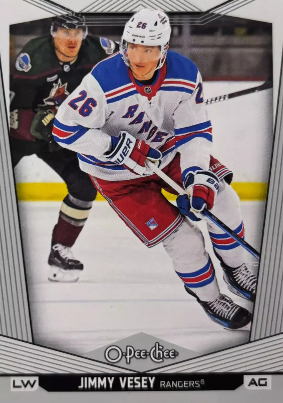 Карточка Jimmy Vesey - Джимми Веси New York Rangers / Нью-Йорк Рейнджерс НХЛ/NHL
