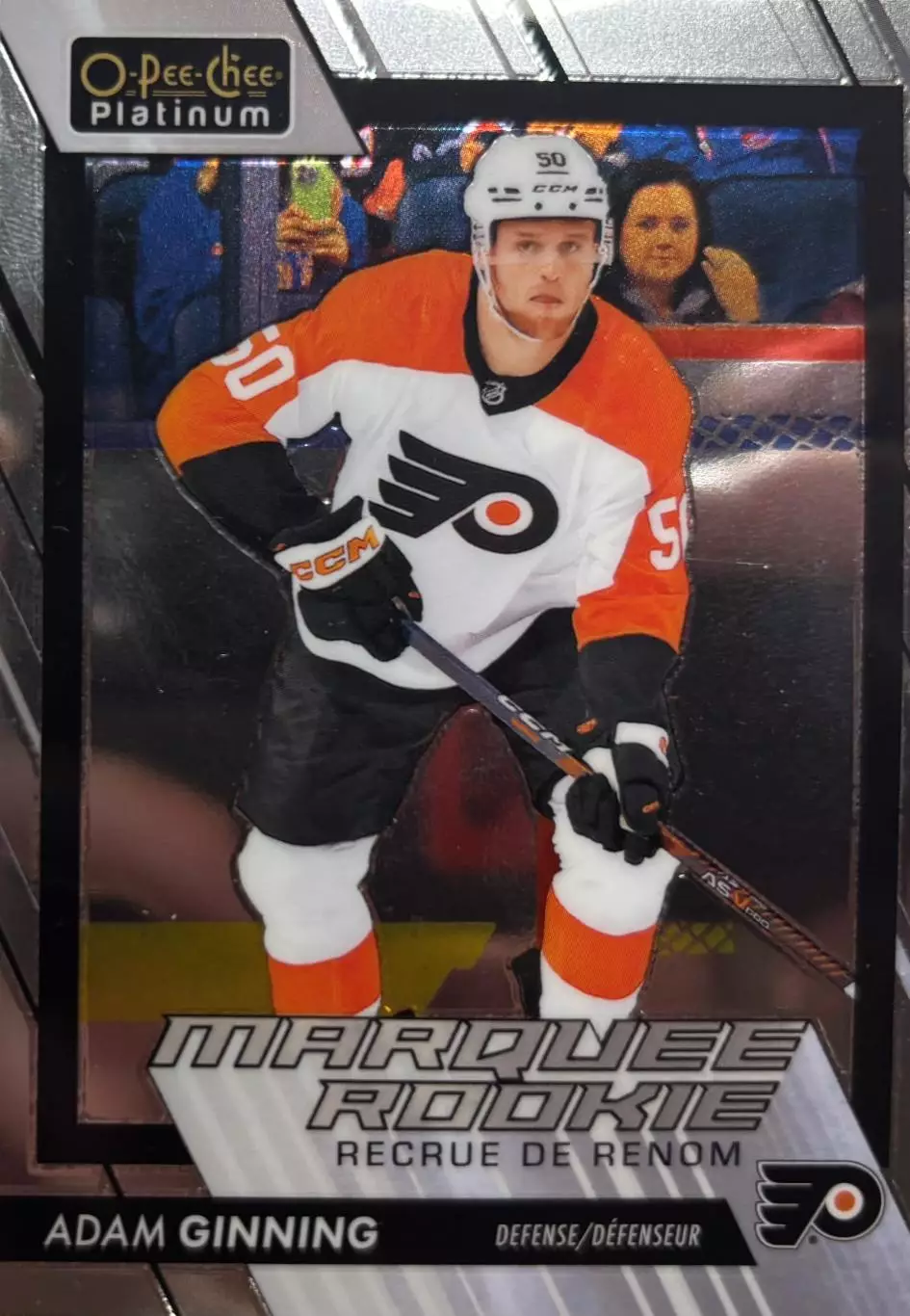 Карточка Adam Ginning - Адам Йиннинг Philadelphia Flyers - Филадельфия НХЛ/NHL