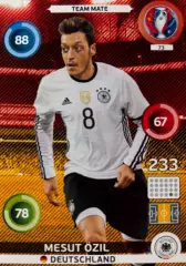 Футбол. Карточка Месут Озиль Германия, Арсенал/Реал Мадрид Euro/Евро 2016 Panini