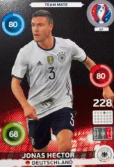 Футбол. Карточка Jonas Hector/Йонас Гектор Германия, Кельн Euro/Евро 2016 Panini