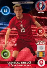 Футбол. Карточка Ladislav Krejci/Ладислав Крейчи Чехия Euro/Евро 2016 Panini
