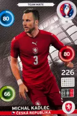 Футбол. Карточка Michal Kadlec/Михал Кадлец Чехия Euro/Евро 2016 Panini