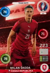 Футбол. Карточка Milan Skoda/Милан Шкода Чехия, Славия Euro/Евро 2016 Panini