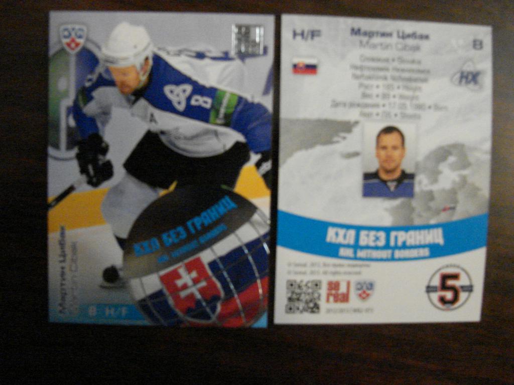 Карточка Мартин Цибак Нефтехимик Нижнекамск КХЛ/KHL сезон 2012/13 SeReal