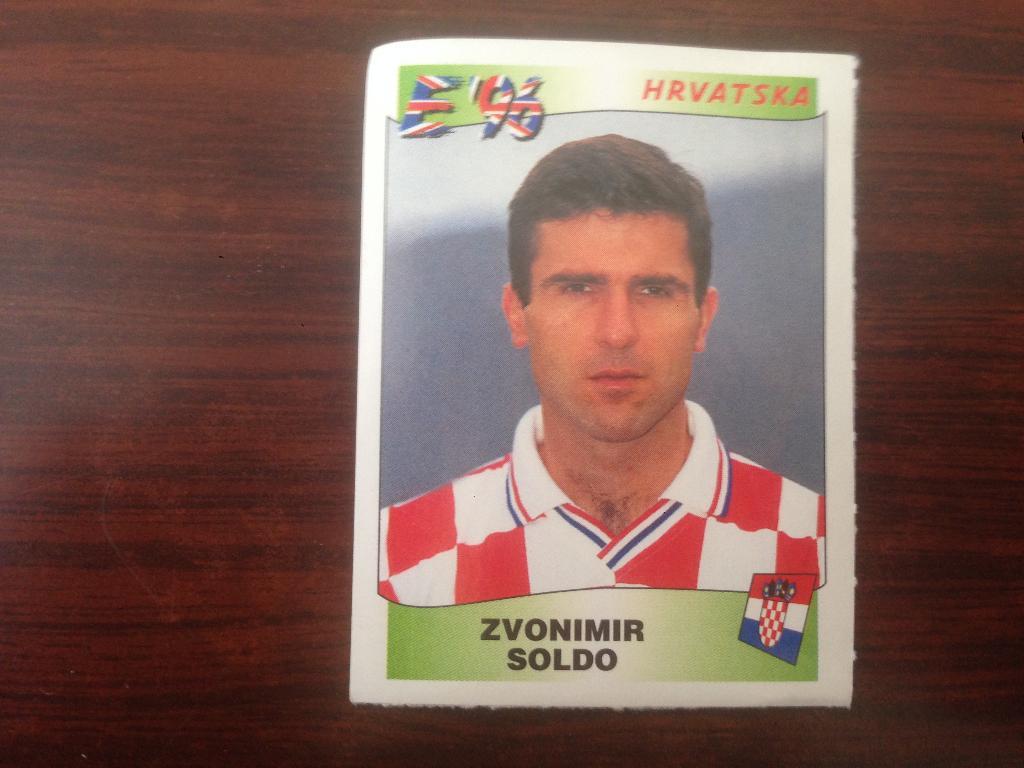 наклейка - 1996 Чемпионат Европы - SOLDO Хорватия