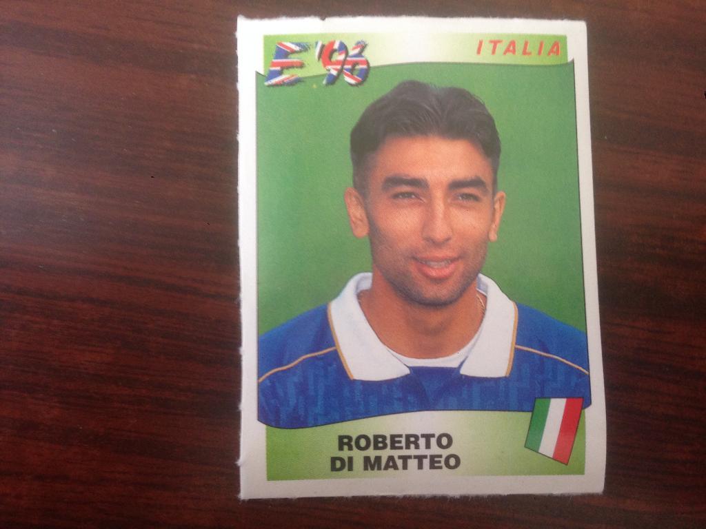 наклейка - 1996 Чемпионат Европы - DI MATTEO Италия