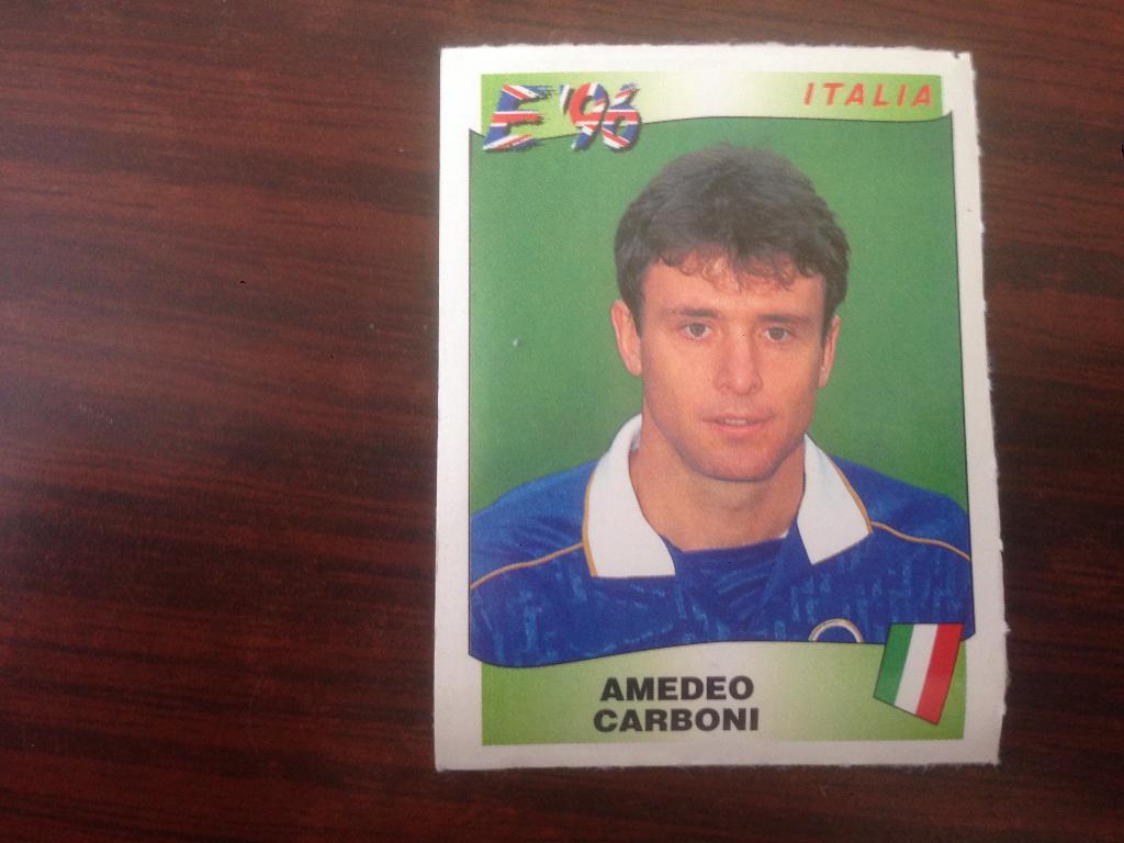 наклейка - 1996 Чемпионат Европы - CARBONI Италия