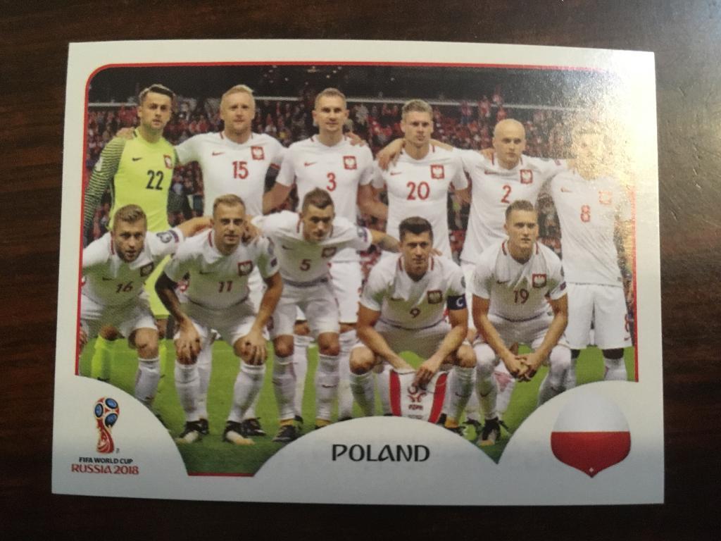 Наклейка #593 POLAND для альбома PANINI Чемпионат Мира 2018 Польша