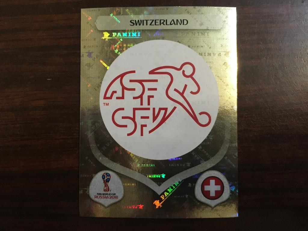 Наклейка#372 Emblem SWITZERLAND для альбома PANINI Чемпионат Мира 2018 Швейцария