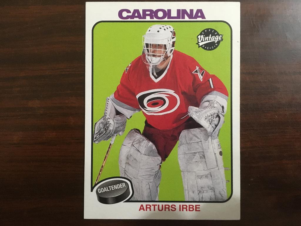 карточки НХЛ - Arturs Irbe - Каролина Артур Ирбе
