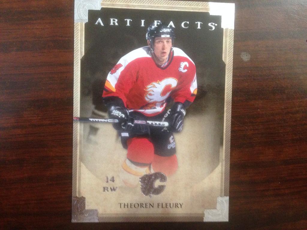 Хоккей . Карточка Theoren Fleury - Теорен Флёри. Calgary Flames