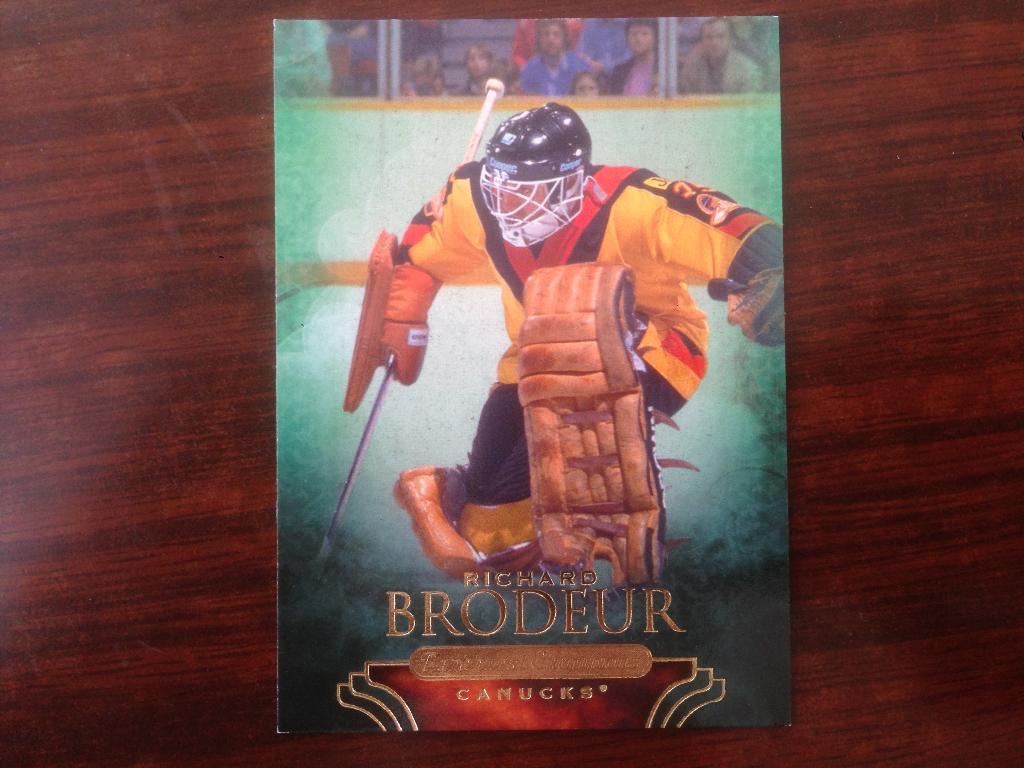Хоккей . Карточка Richard Brodeur Vancouver Canucks НХЛ
