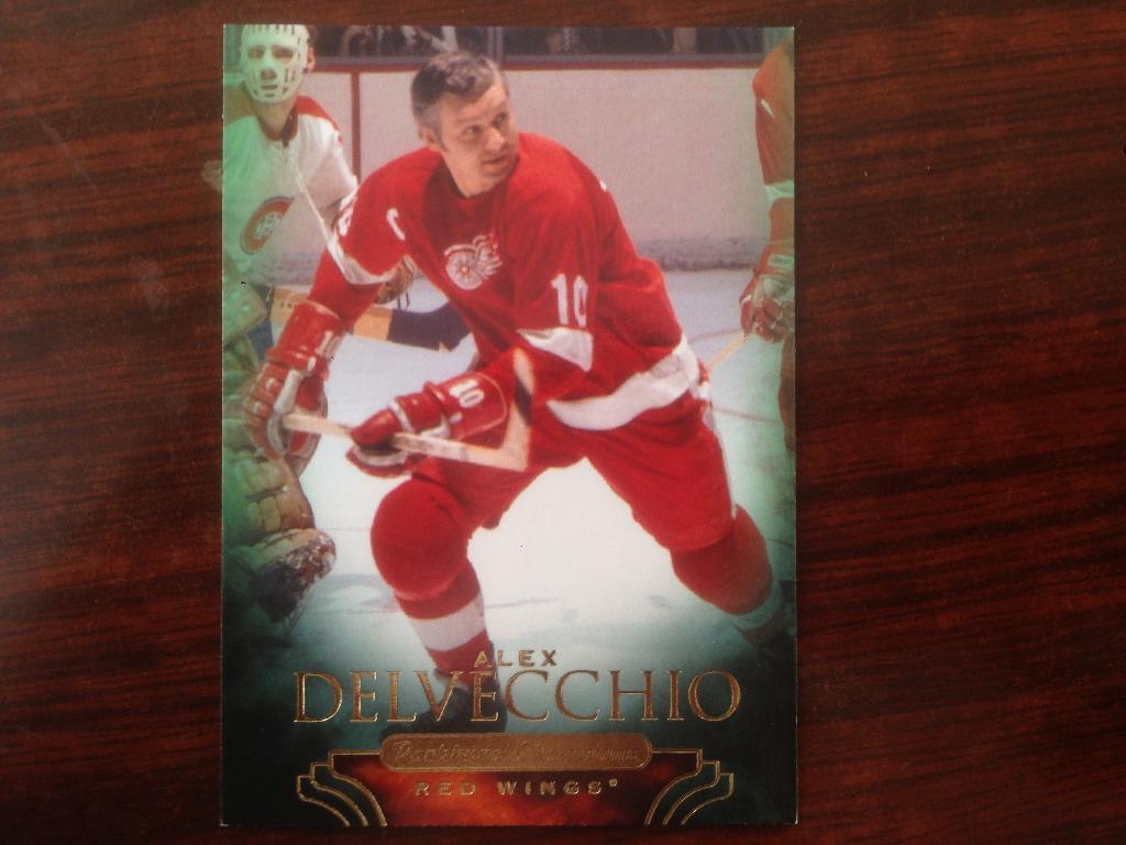 Хоккей. Карточка Delvecchio - Алекс Дельвеккио Detroit Red Wings-Детройт НХЛ/NHL