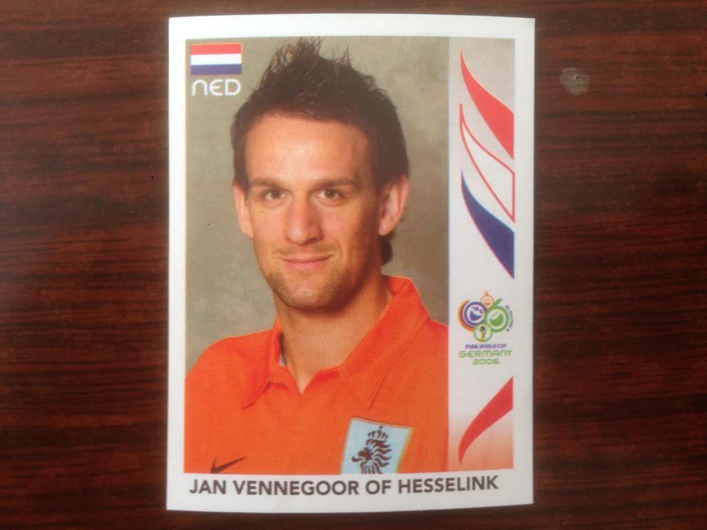 Наклейка Чемпионат мира -2006 год PANINI - Jan Vennegoor Of Hesselink № 243